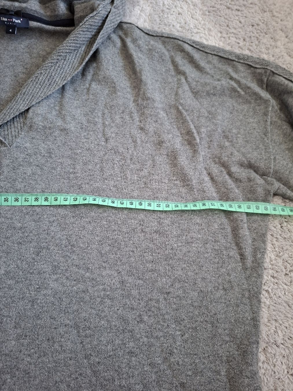 Pulls & Sweat-shirts: Pull à capuche Eden Park gris taille 4 coton cachemire – D'occasion à Renens VD par ser_j2fn 5