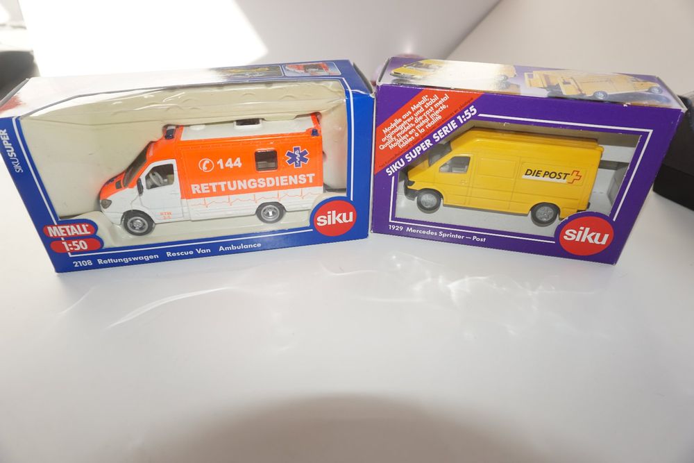 Siku Mercedes Benz Sprinter, Retung und Post 1:50 (Neu und ...