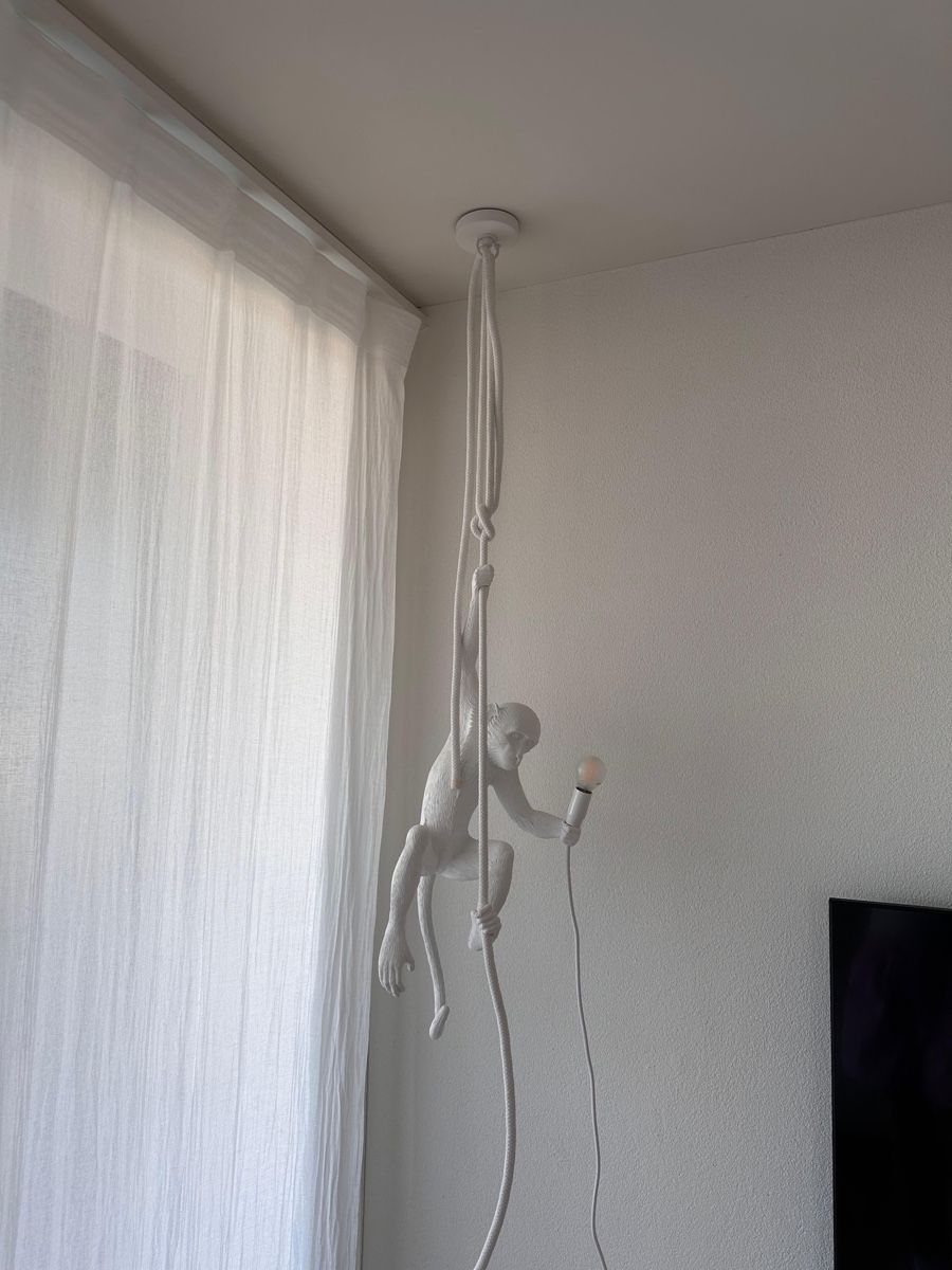 Seletti Lampes: Seletti Affe Lampe Deckenversion weiss  – D'occasion à Bülach par roman334 1