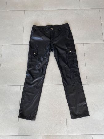 Lederhose Cargo Bundumnfang 86cm Gr. 32 Schwarz
