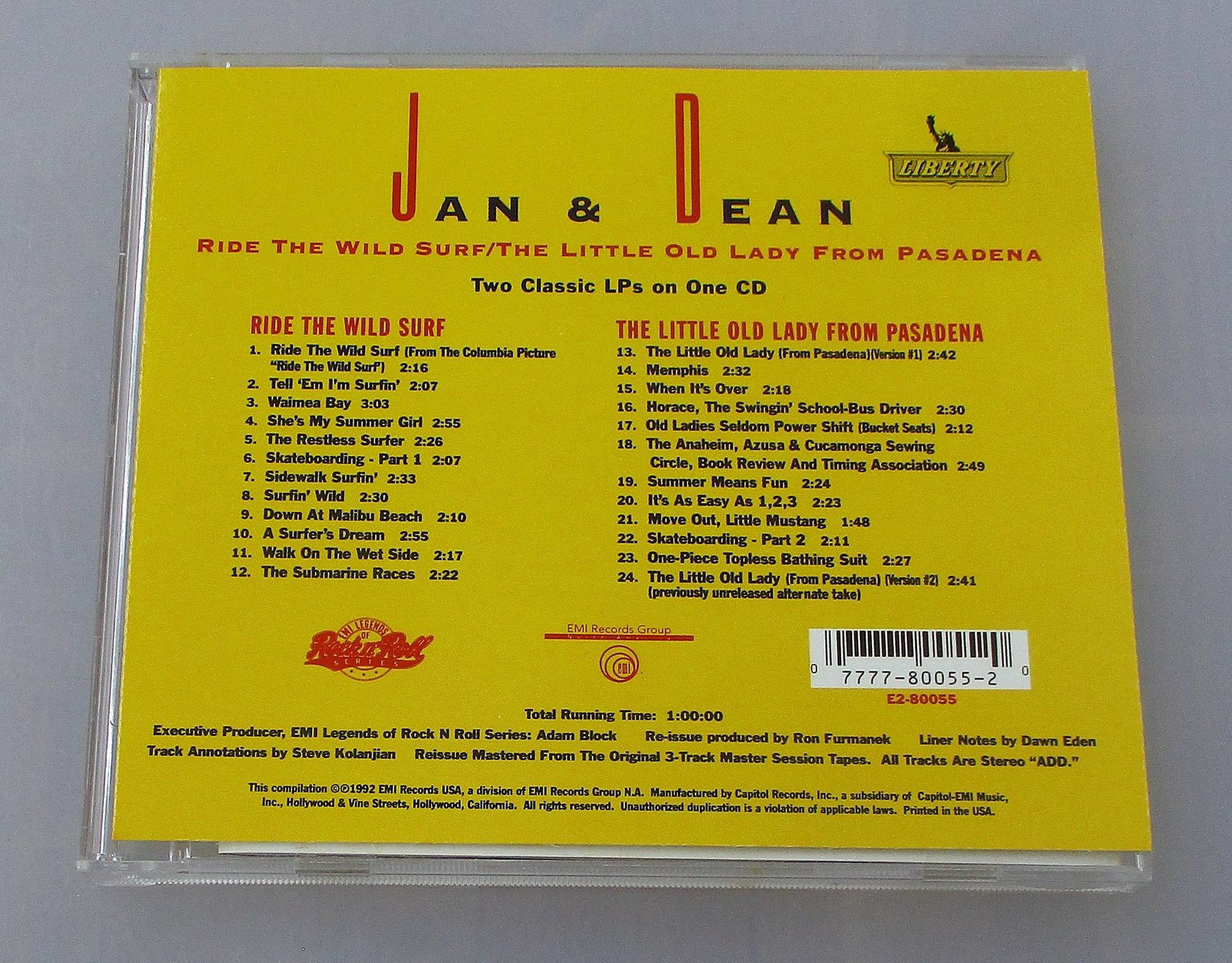 CD: JAN & DEAN - Wild Surf/Little Old Lady – Usato da Wattwil venduto da Muriel11 1