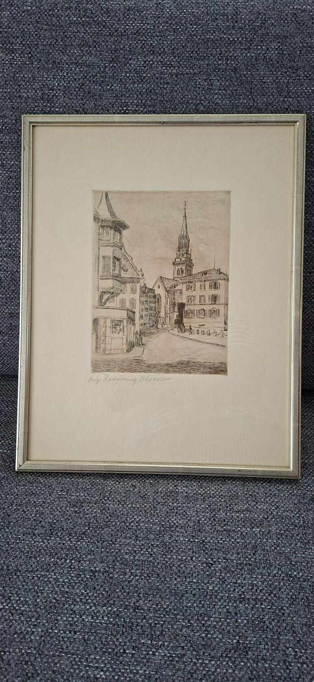 Foto & Immagini: Radierung von H.Looser – Usato da Spreitenbach venduto da Oktober65