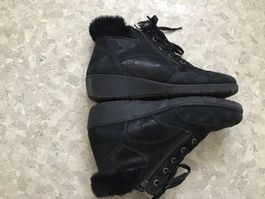 Schwarze Schuhe Stiefeletten, Grösse 38,