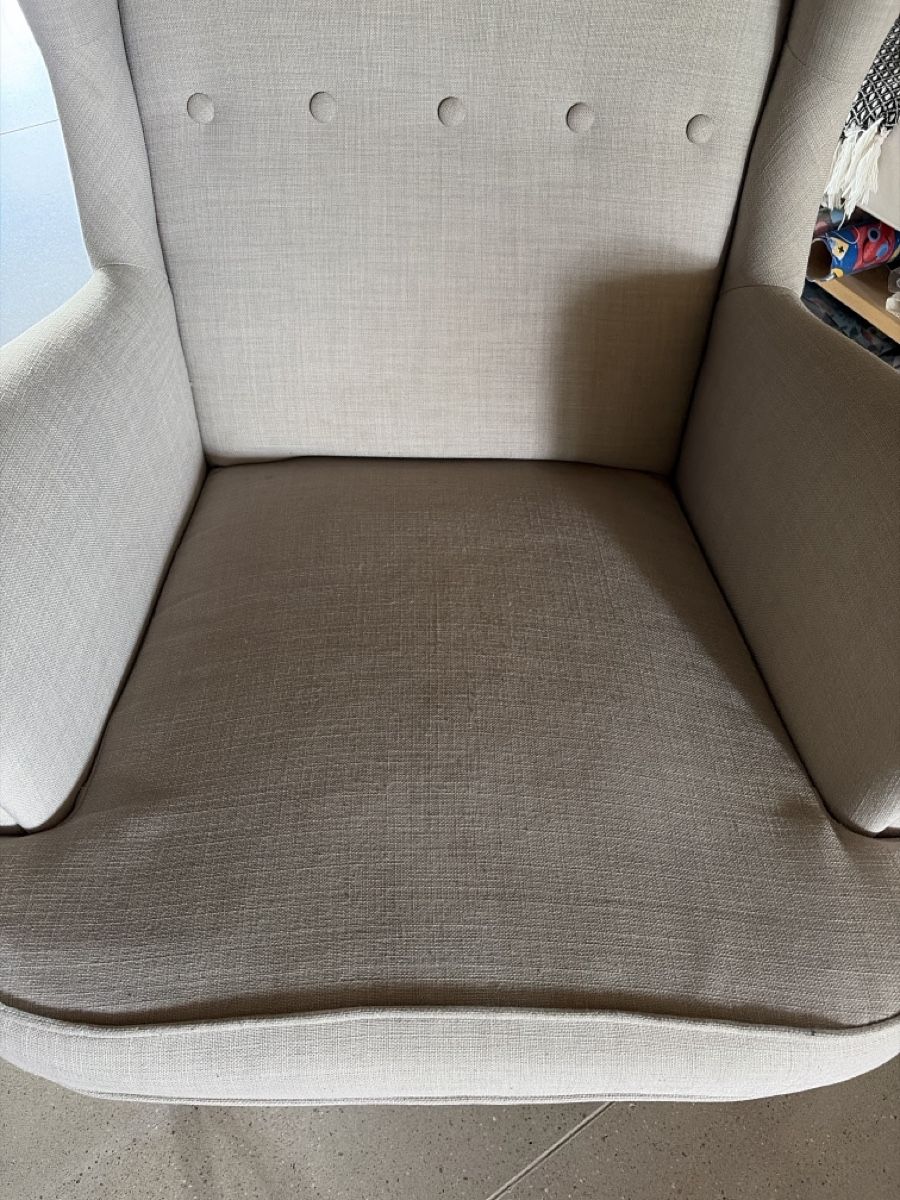 Ikea Poltrone: IKEA STRANDMON Ohrensessel, hellgrau – Usato da Cham venduto da muz_kd9t 4