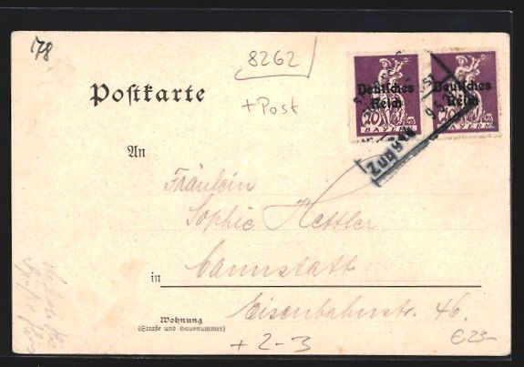 Cartoline postali: Altötting, Postkutscher mit Brief und H – Usato da Berlin venduto da bartko-reher 1