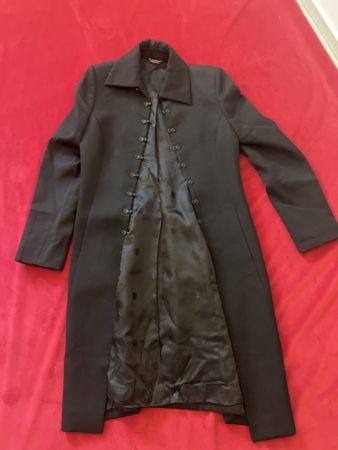 Versace Mantel, schwarz, Grösse 40, elegant für den Winter!