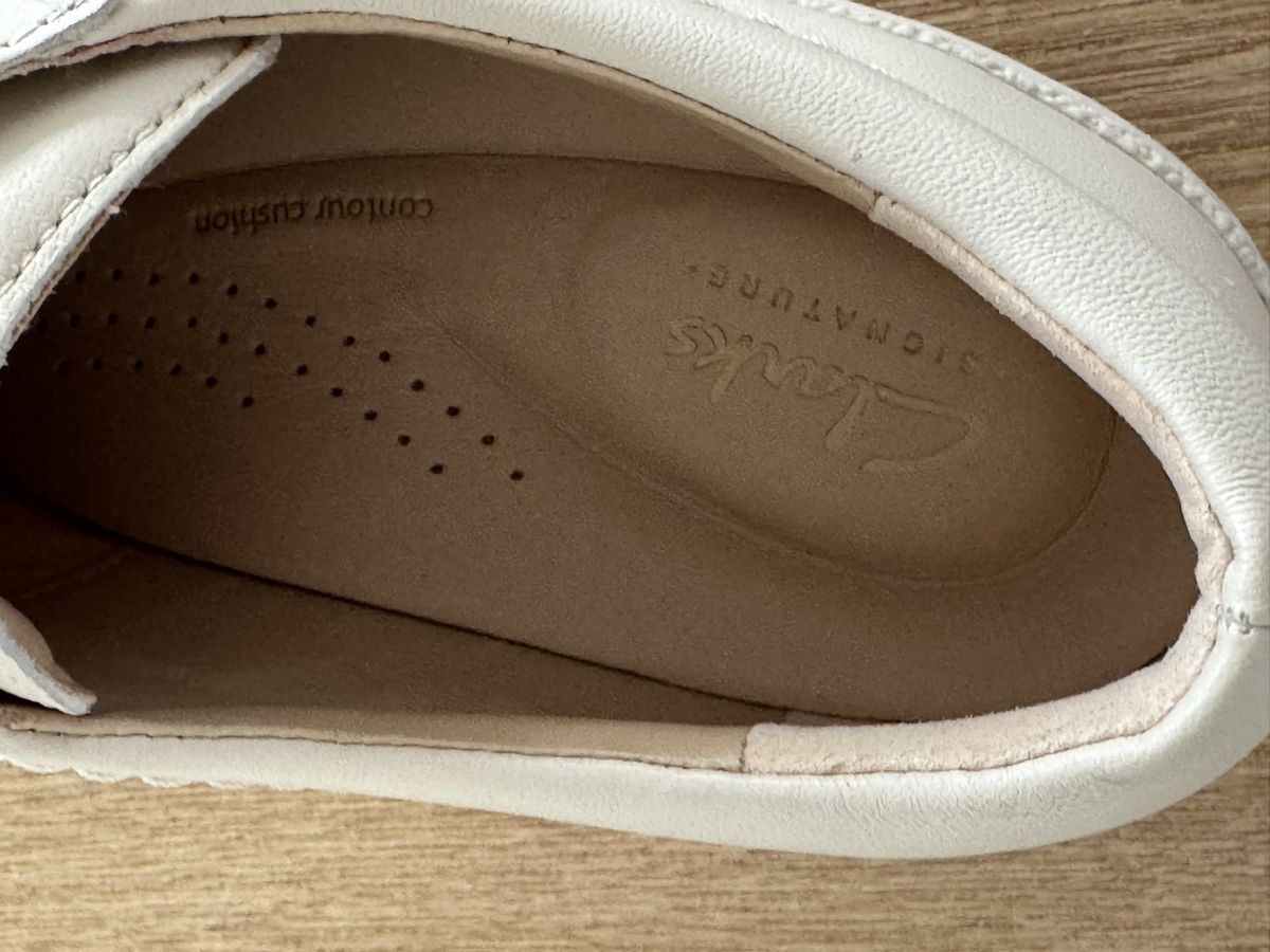 Clarks Scarpe da donna: White Leather Sneakers Clarks 39.5 - new – Nuovo (secondo la descrizione) da Zürich venduto da lui_ns5h 3
