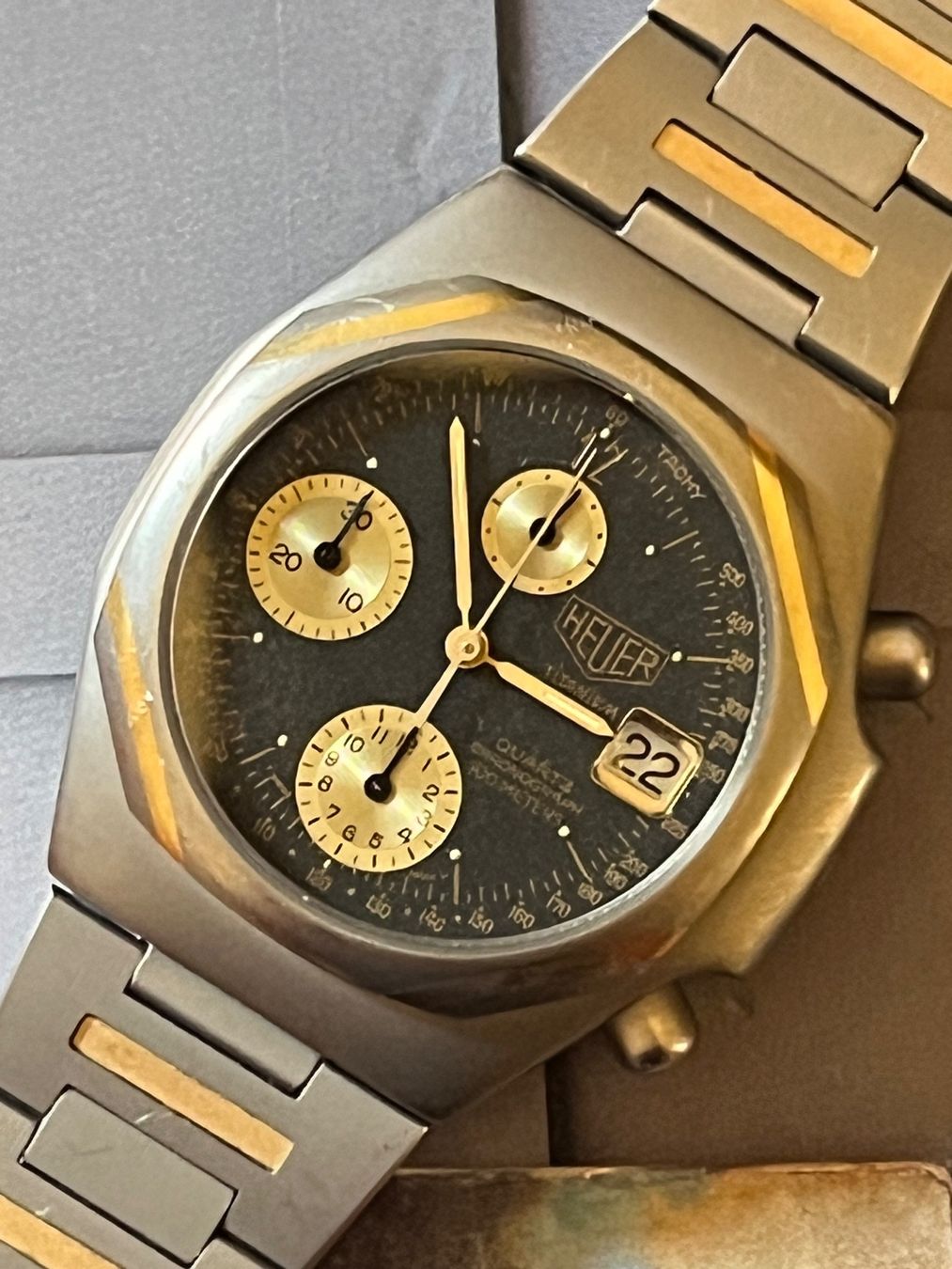 Tag Heuer Orologi: Heuer Or/titanium rare Yacht Timer Chronographe – Usato da GENEVE venduto da hehakasapa 7