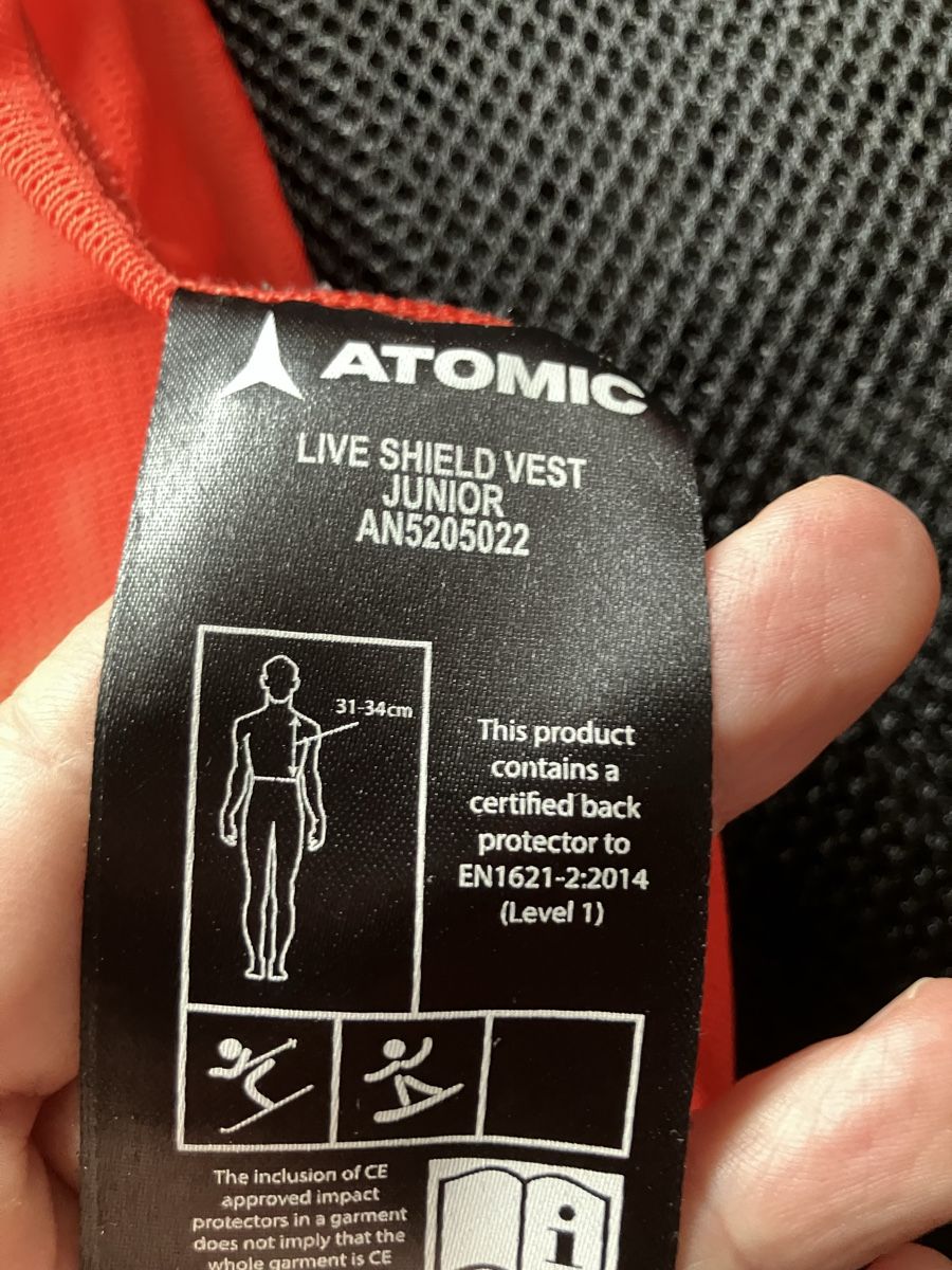 Atomic Protezioni & Imbottiture: Rückenprotektor Atomic Live Shield Vest Junior – Usato da Zürich venduto da Bubikon1 6