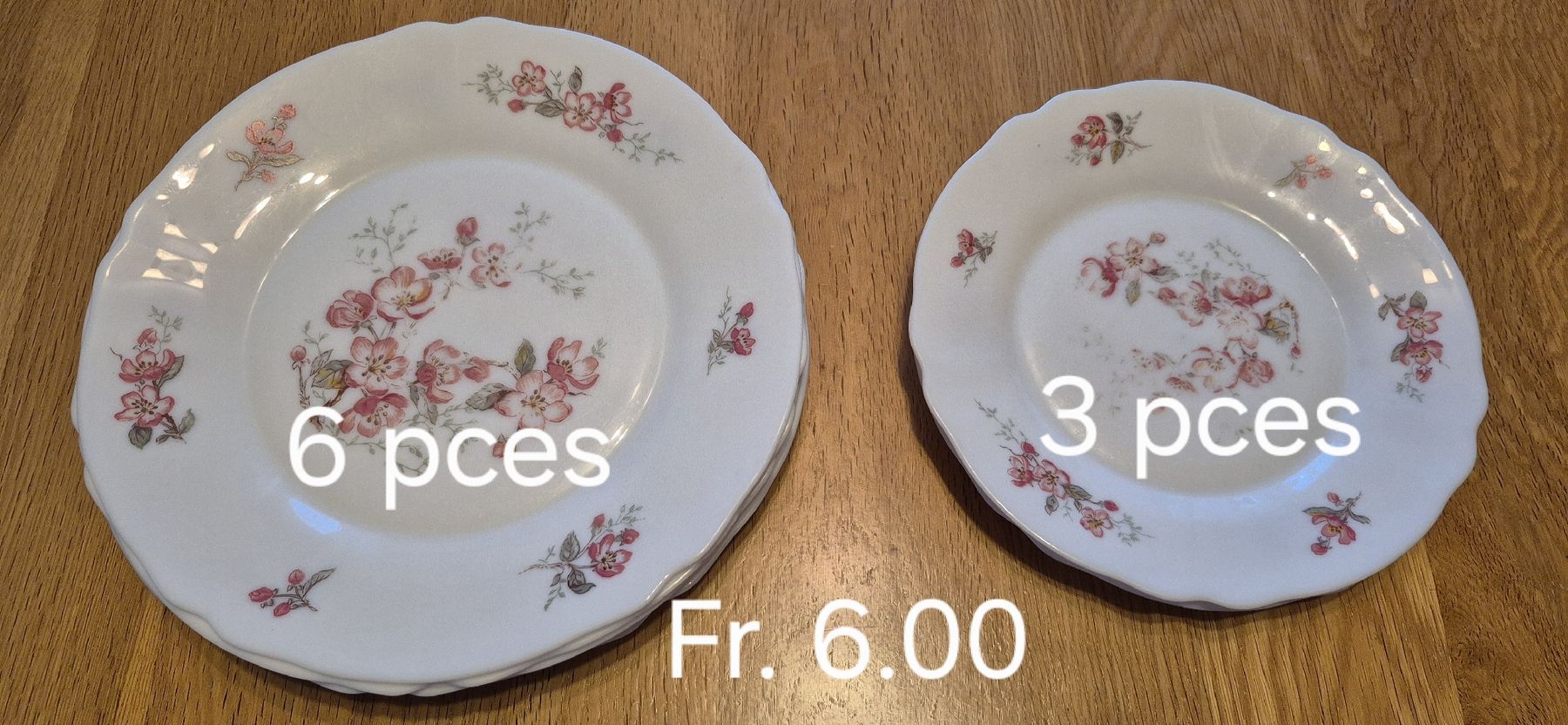 Piatti: Lot de 9 assiettes – Usato da Moutier venduto da gvmv