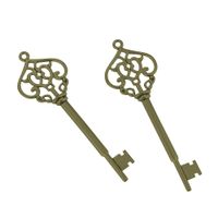 1 Anhänger Schlüssel  antik bronze 69x21.5mm
