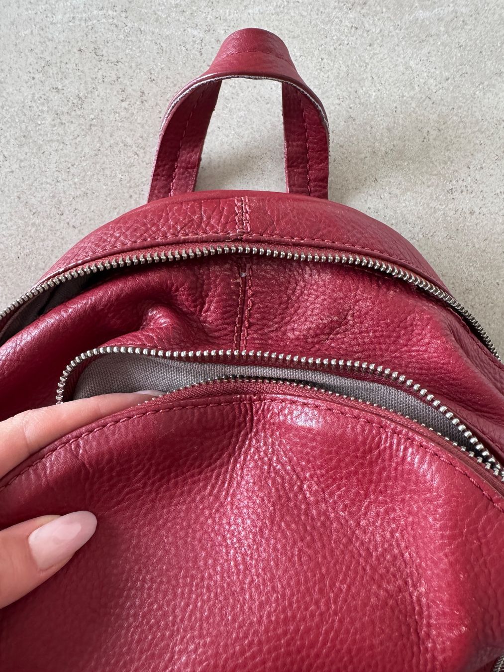 Liebeskind Zaini: Liebeskind Berlin Rucksack Leder rot – Usato da Teufen AR venduto da chi_h55m 8