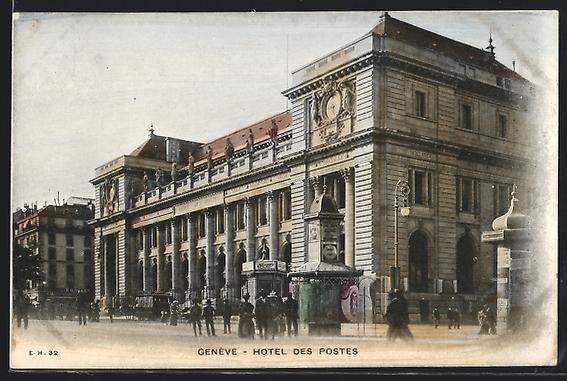 Cartoline postali: AK Geneve, Hotel des Postes – Usato da Berlin venduto da bartko-reher