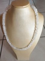 Quarz Halskette, ganz leicht Rosa. 45cm