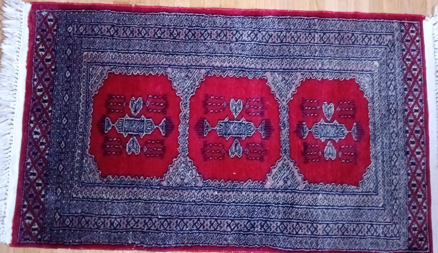 Tappeti: Echter, roter, handgeknüpfter Teppich – Usato da Elgg venduto da Feuerpferd7777-1966