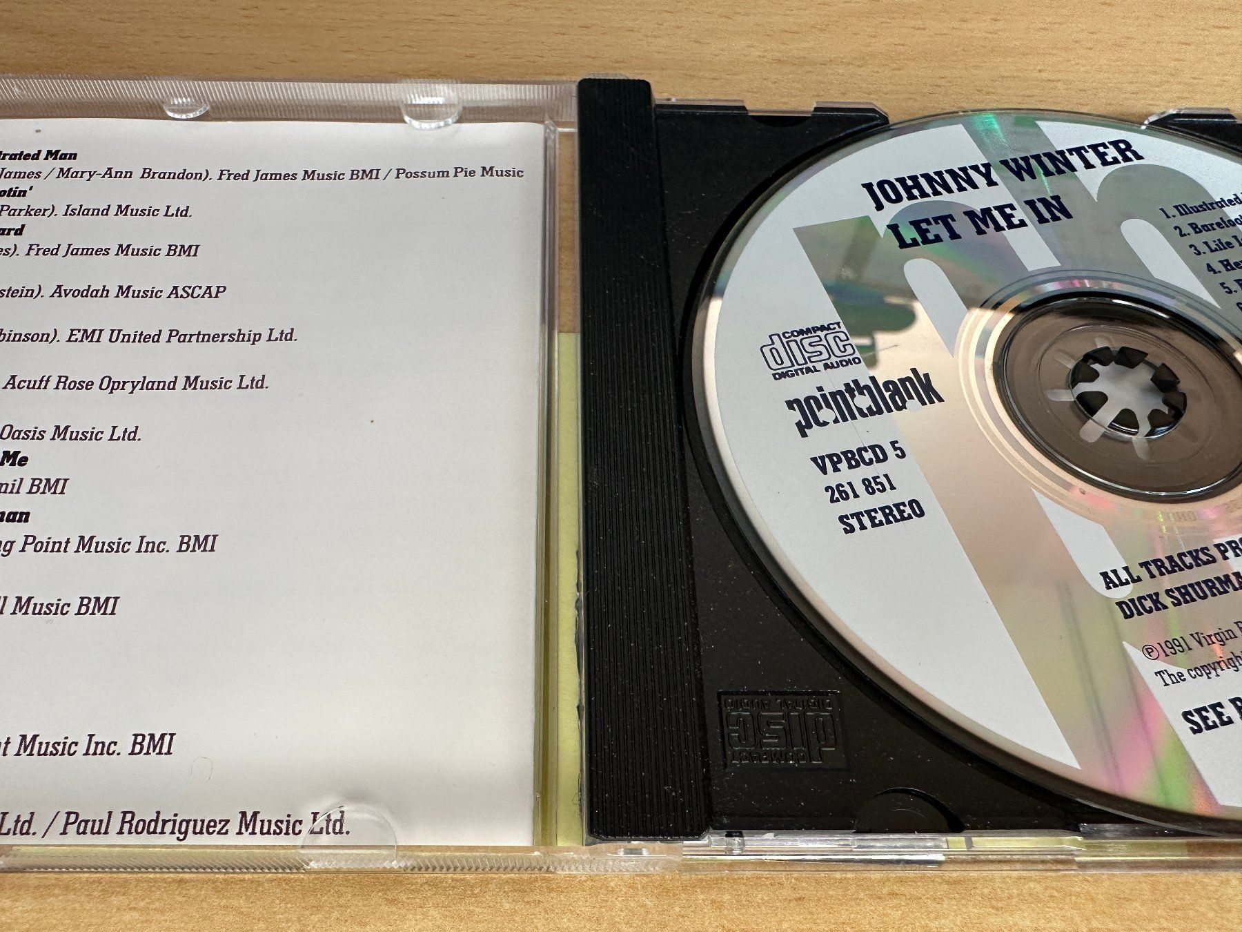 CD: Johnny Winter – Let Me In – Usato da Rikon im Tösstal venduto da Alpenmutz 2