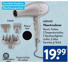 AMBIANO Haartrockner mit Zubehoer neuwertig