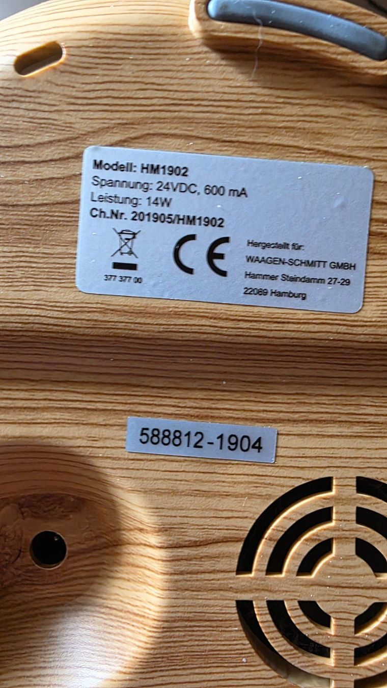 Duftöldiffusoren: Diffuseur d'arômes ultrasonique ADE HM1902 avec éclairage – Gebraucht aus Attalens von Mishanya 2
