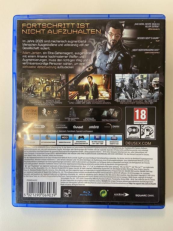 Sony Giochi: PS4 Game - Deus Ex (Mankind Divided) – Usato da Gossau SG venduto da shnizzle 1