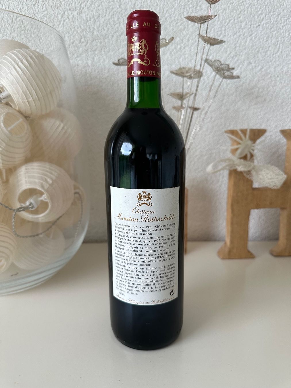 Mouton Rothschild Vino: Château Mouton Rothschild 1991 – Nuovo (secondo la descrizione) da Yens venduto da Rilou80 5