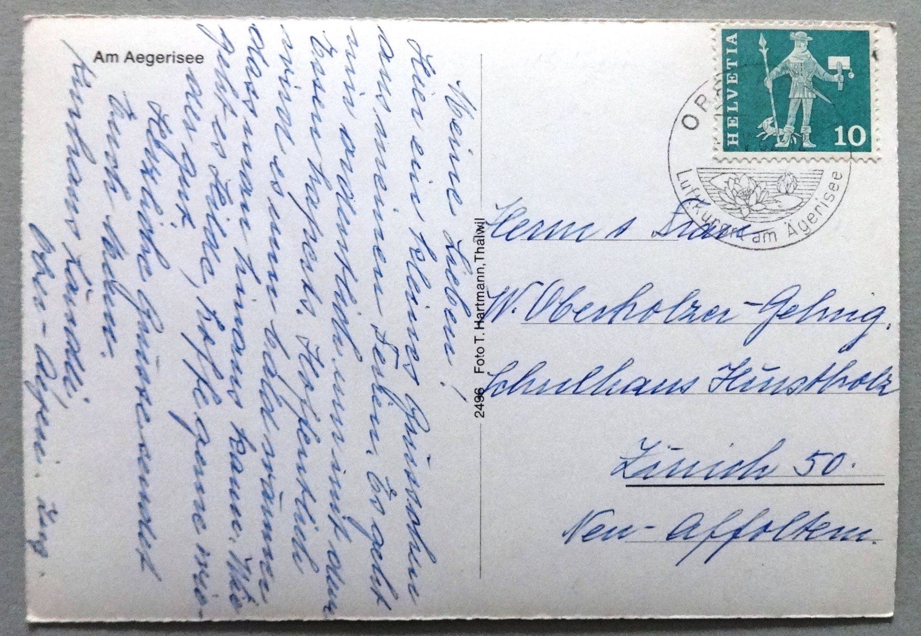 Cartoline postali: Am Aegerisee – Usato da Fétigny venduto da Billy2miny 1