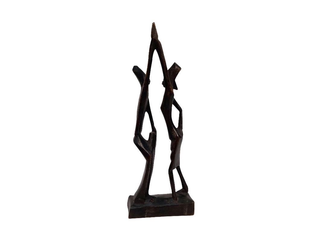 Sculture & Statue: Handgeschnitzte Afrika Holzfigur Paar 28.5cm – Usato da Hünenberg venduto da Restwert_Zug 2
