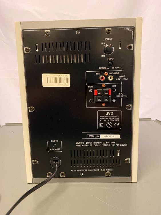 JVC SPPW1000 Subwoofer Acheter sur Ricardo