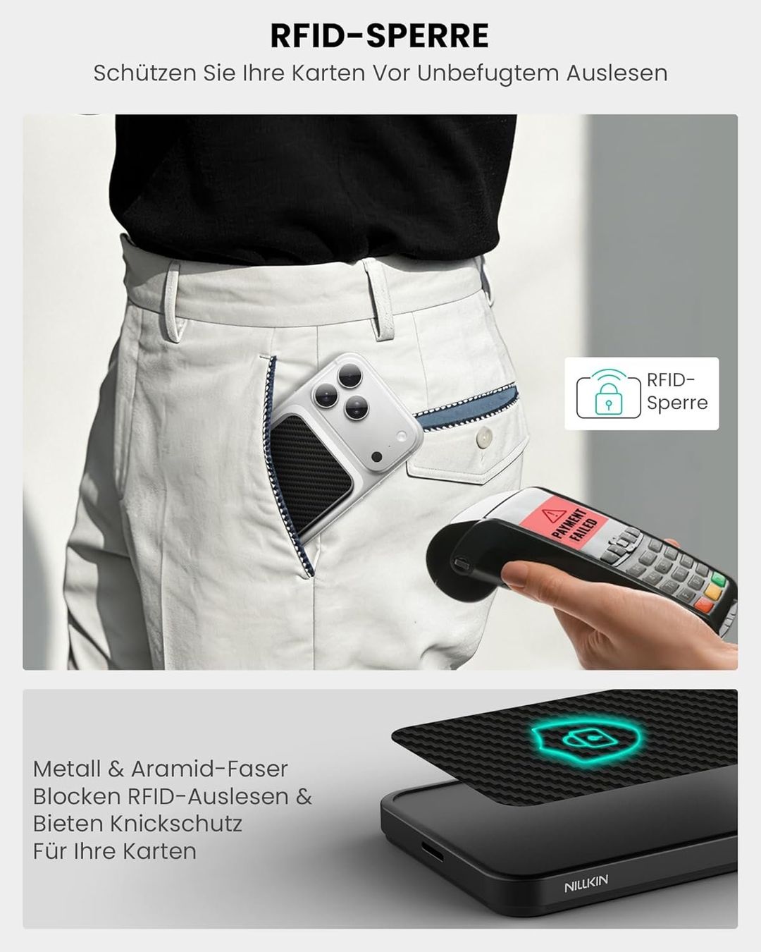 Portafogli: Nillkin MagSafe Wallet Kartenhalter Ständer RFID – Nuovo e nell'imballaggio originale da Suhr venduto da SchnapperCH 8