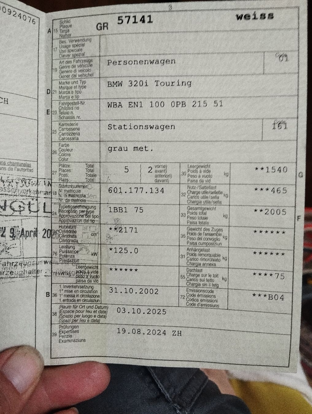 BMW Autos: BMW E46 320i Touring mit MFK – Defekt aus Heitenried von Chris351 8