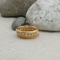 Edelstahl & Silber Ring SET Ringgrösse 50