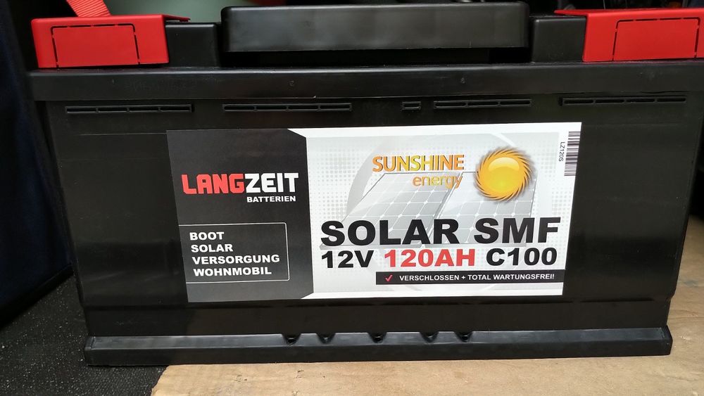 LANGZEIT Batterien Solarbatterie 120Ah