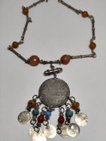 Antike Beduinen  Osmanische Münz-Halskette  Amulett Karn #A7