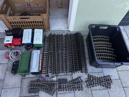 LGB Schienen, Weichen und zwei Loks mit Wagen ab 99.-