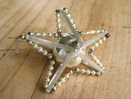 Gablonz Stern Christbaumschmuck Weihnachtsschmuck