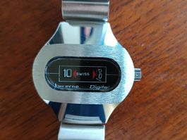 Lucerne Digital Uhr Scheibenuhr ungetragen NOS 70ies