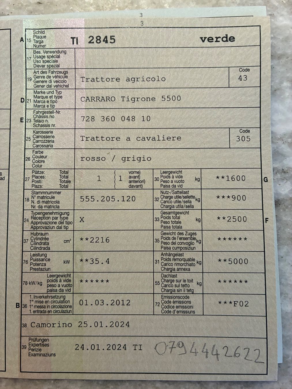 Carraro Trattori: CARRARO TIGRONE 5500 – Usato da Ligornetto venduto da ale_px6j 5
