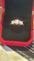 Moissanit 4ct. Ring D VVS1 GRA 54.4mm
