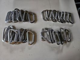 Kletterkarabiner Camp Set 40 Stück gebraucht silber