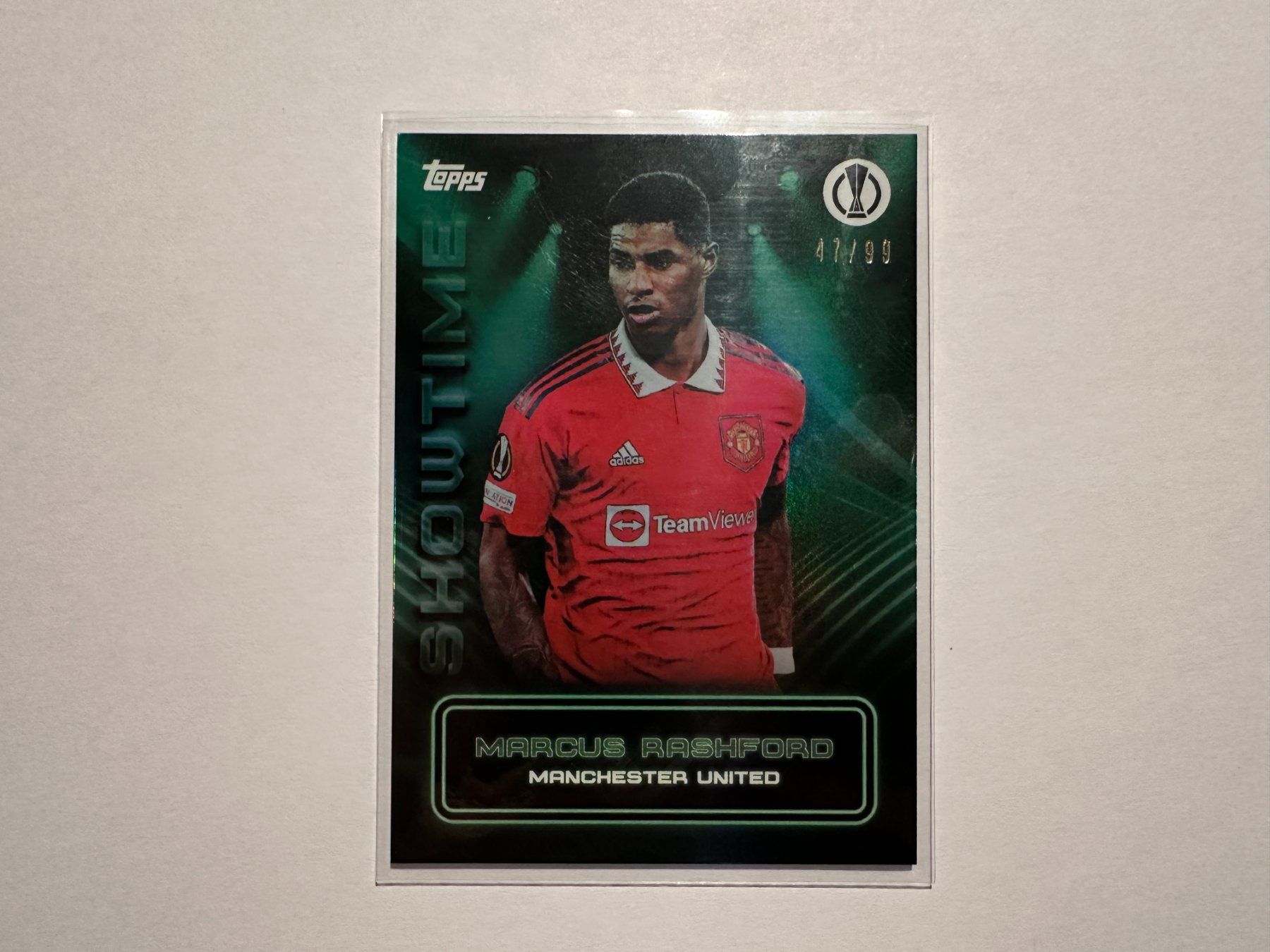 Topps Carte collezionabili: Marcus Rashford 2023 Topps Showtime 47/99 – Usato da Hagendorn venduto da Pokecollectorch