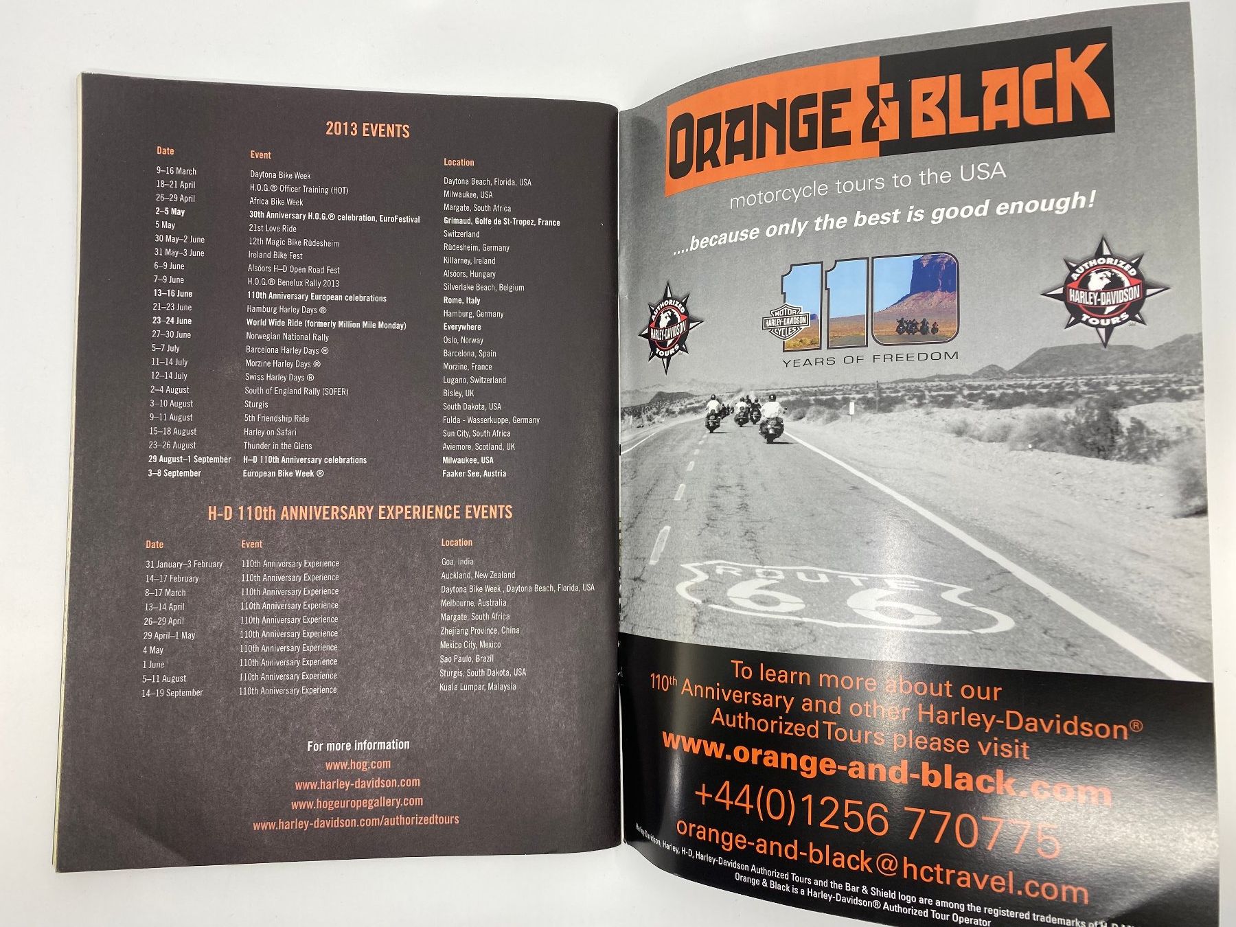 Riviste & Magazine: Harley Davidson Owner Group Touring Handbook 2013 – Usato da Langwiesen venduto da Restposten-24 2
