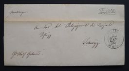 1851 GETTNAU LU nach SCHWYZ SZ, Seeberg-ähnlicher Stempel!