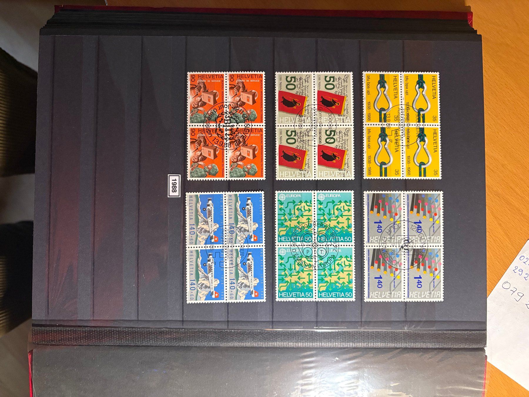 Tutti i francobolli: Timbres suisses 1988 Par 4 – Usato da Lausanne venduto da Cabessa 1