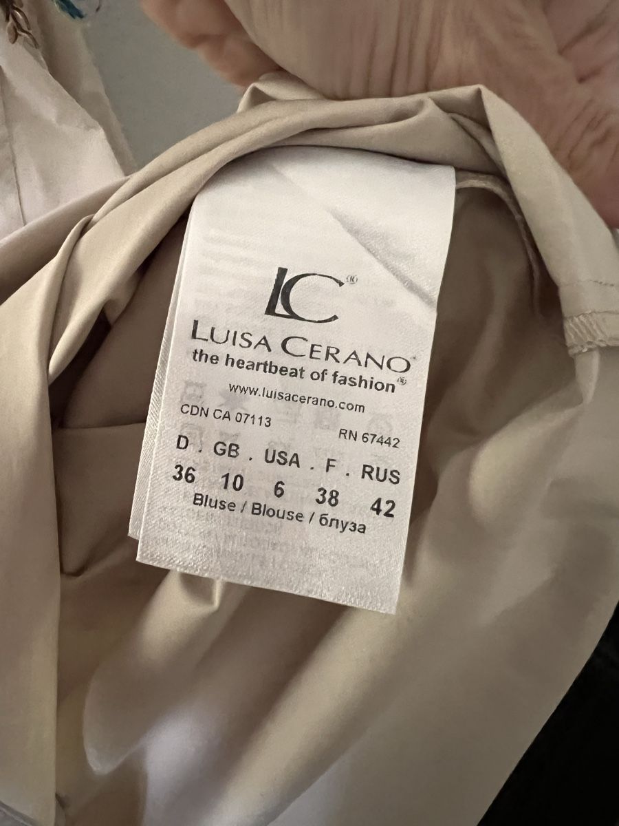 Luisa Cerano Blusen: Bluse Luisa Cerano, Gr. 36, oversize, beige – Gebraucht aus Solothurn von Brini06 3