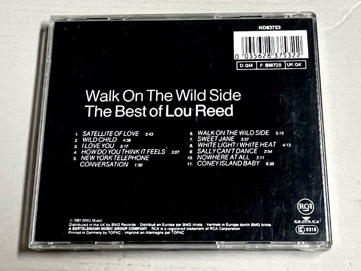 CDs: Lou Reed – Gebraucht aus Muri b. Bern von AdidasCollector 1