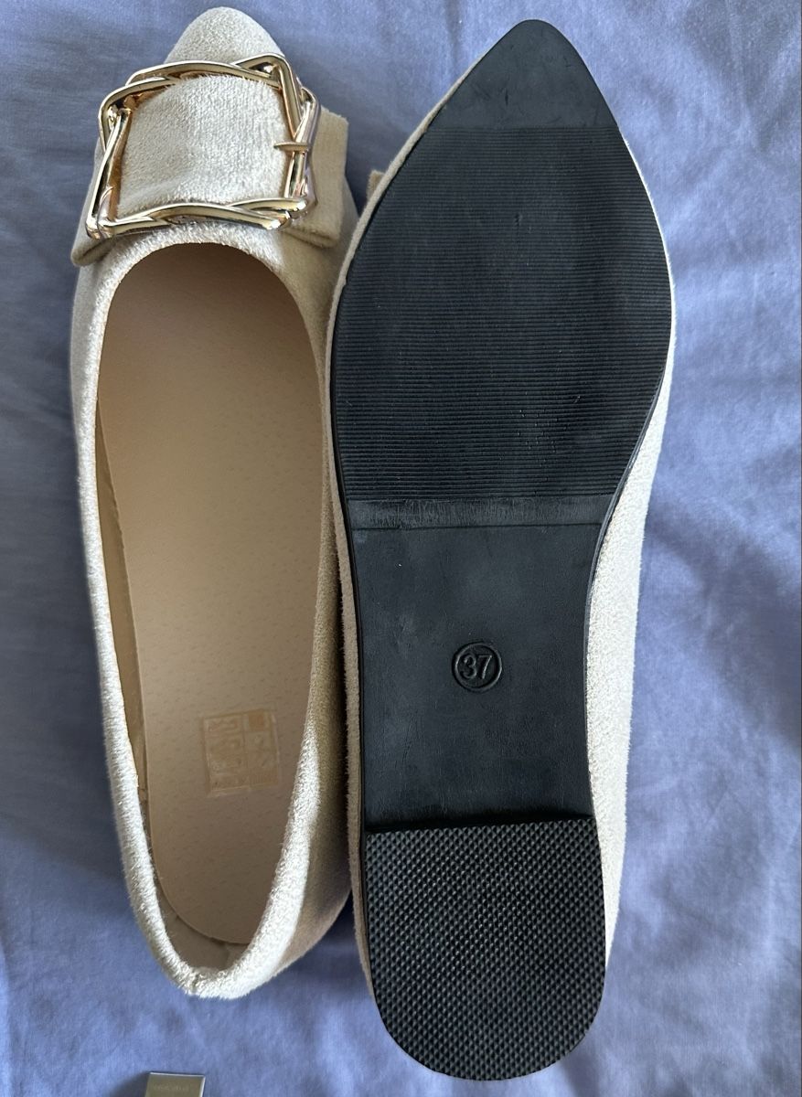 Scarpe da donna: Elegante Ballerinas in Beige/Hellgrau – Nuovo (secondo la descrizione) da Schnottwil venduto da sml_29t8 1