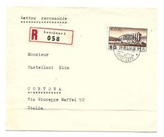Einge.-Brief 4.V.38 Werbemarke Nr. 213 / Lausanne - Cortona