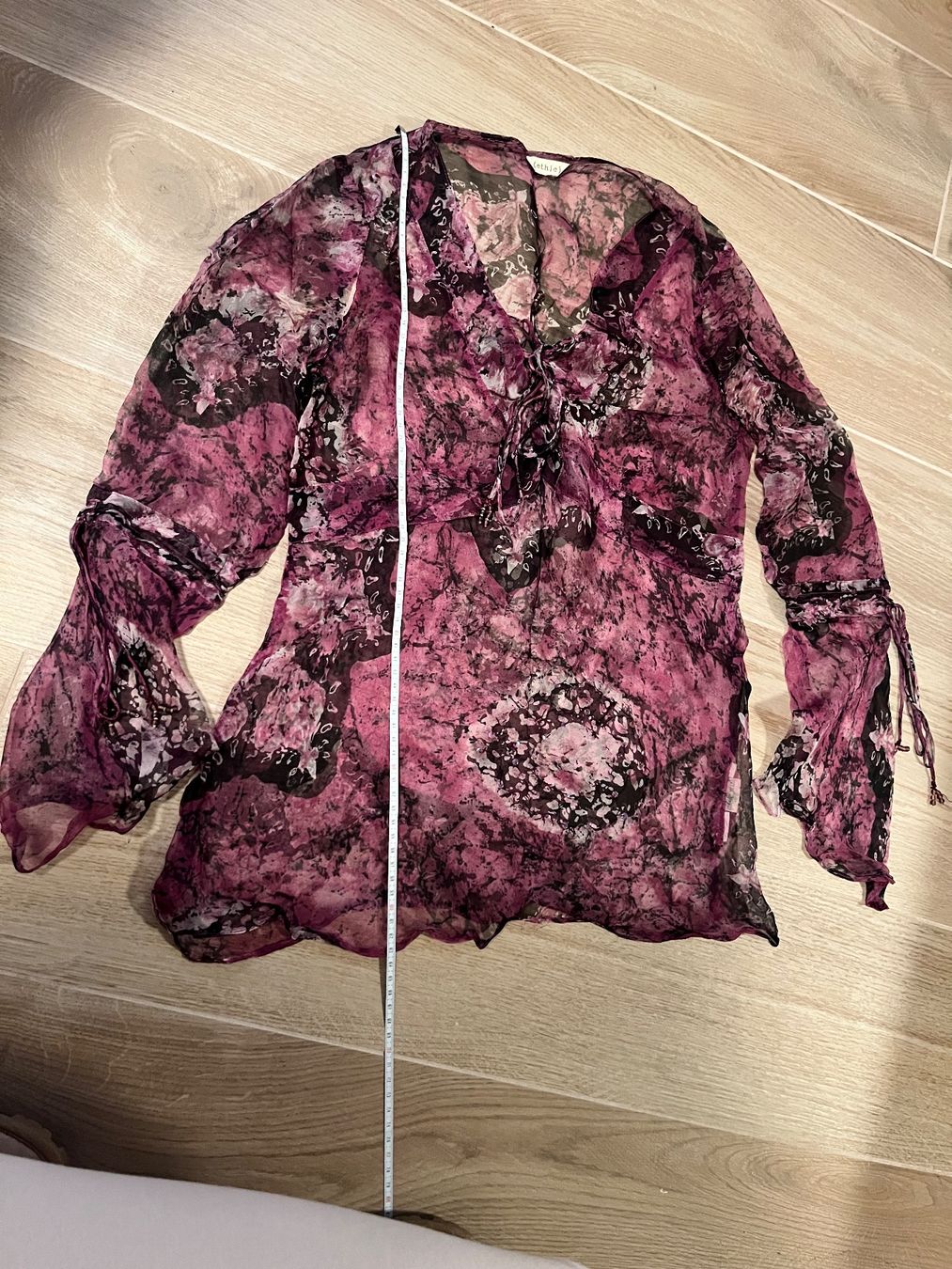 Tuniche: violett durchsichtiges Ethno-Oberteil, Grösse 34 – Usato da Lugano venduto da sweetyd84 1