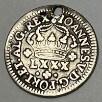 1 Tostão ( 80 reis ) - Rei João V - Portugal - (1706-1750)
