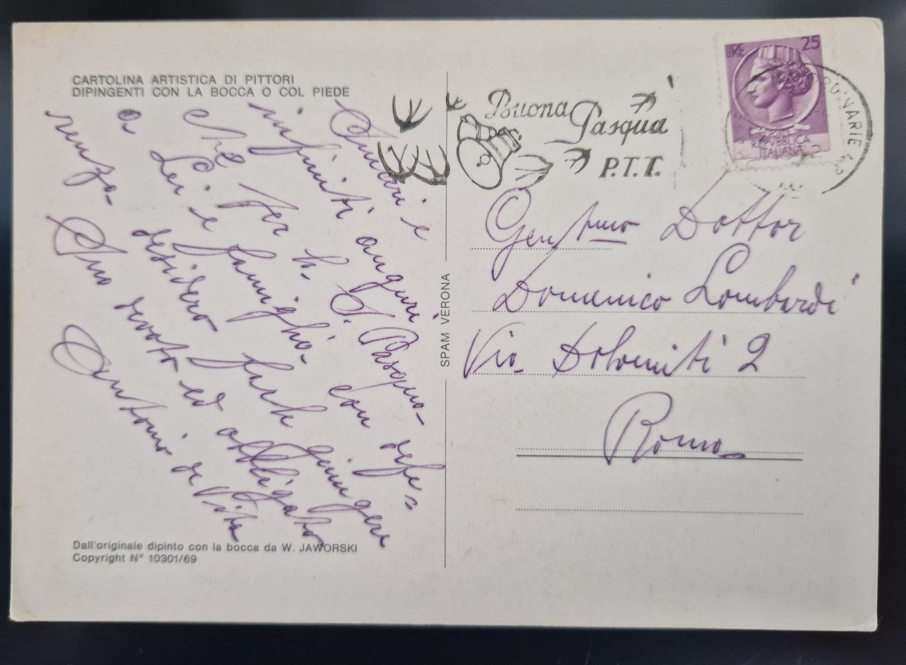 Cartoline postali: Sonnenblumen von W. Jaworski – Usato da Melchnau venduto da Fishel 1