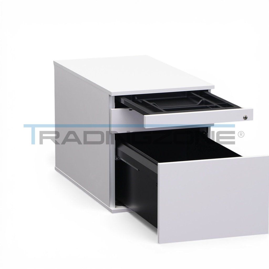 Eléments de bureau: Rollcontainer Haworth Weiss mit Hängeregister – D'occasion à Regensdorf par Tradingzone 1